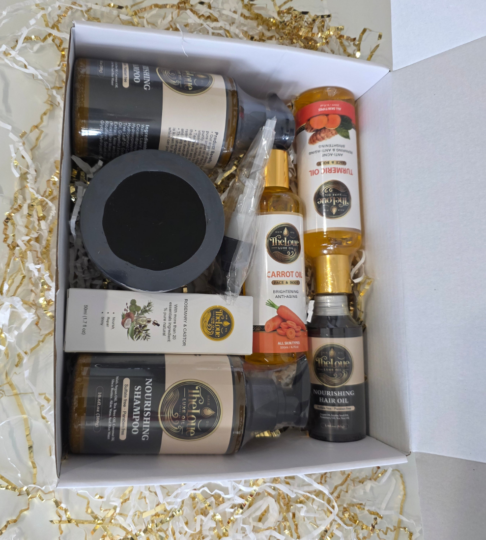 Theloue luxe oil hair care set