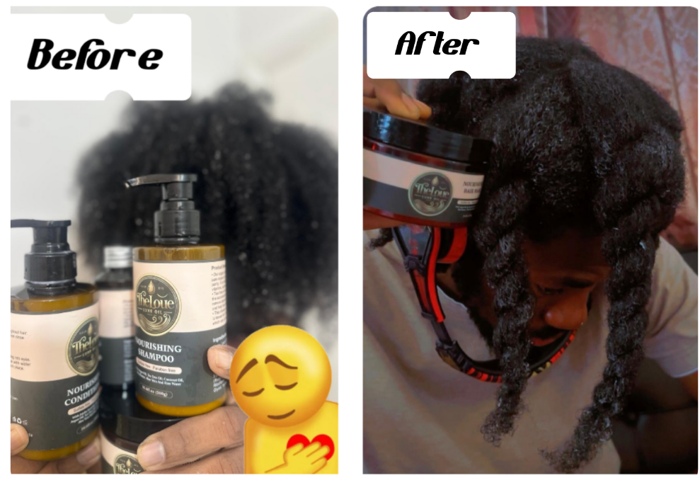 Theloue luxe oil hair care set