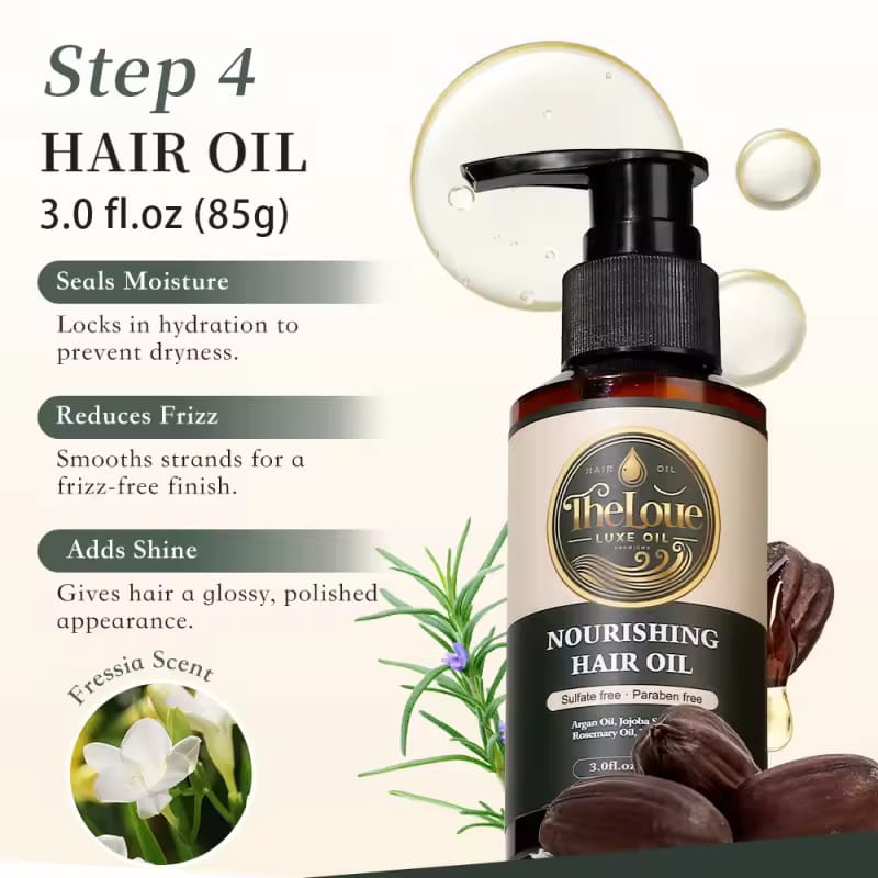 Theloue luxe oil hair care set