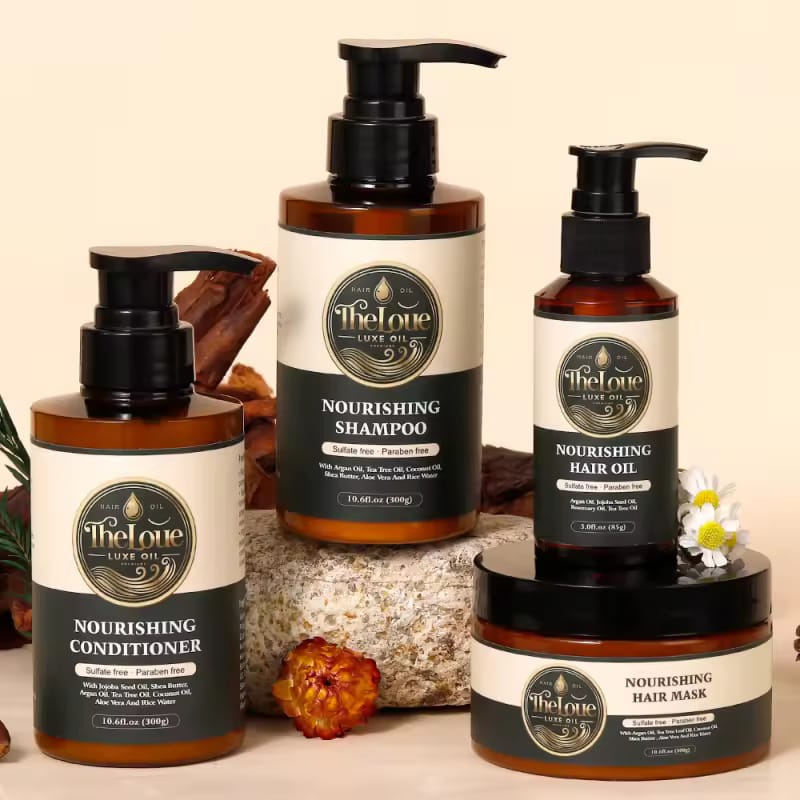 Theloue luxe oil hair care set