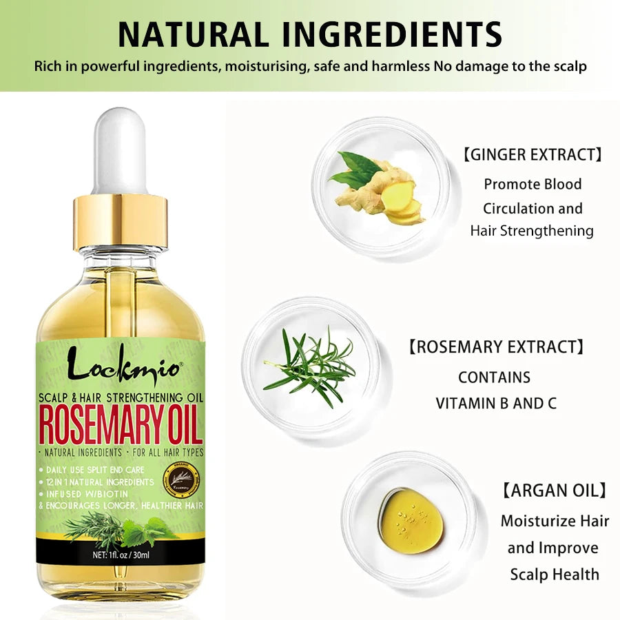 Rosemary Oil For Hair and Dry Scalp Nourishing Treatment For Split Ends Hair Essential Oils