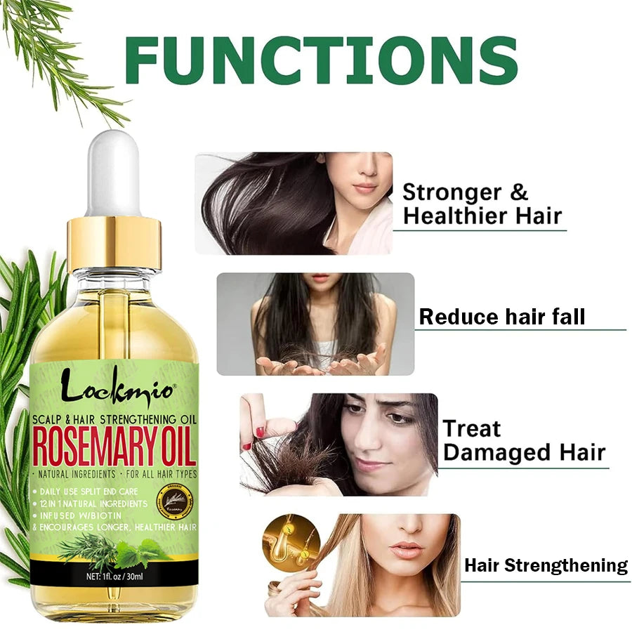 Rosemary Oil For Hair and Dry Scalp Nourishing Treatment For Split Ends Hair Essential Oils