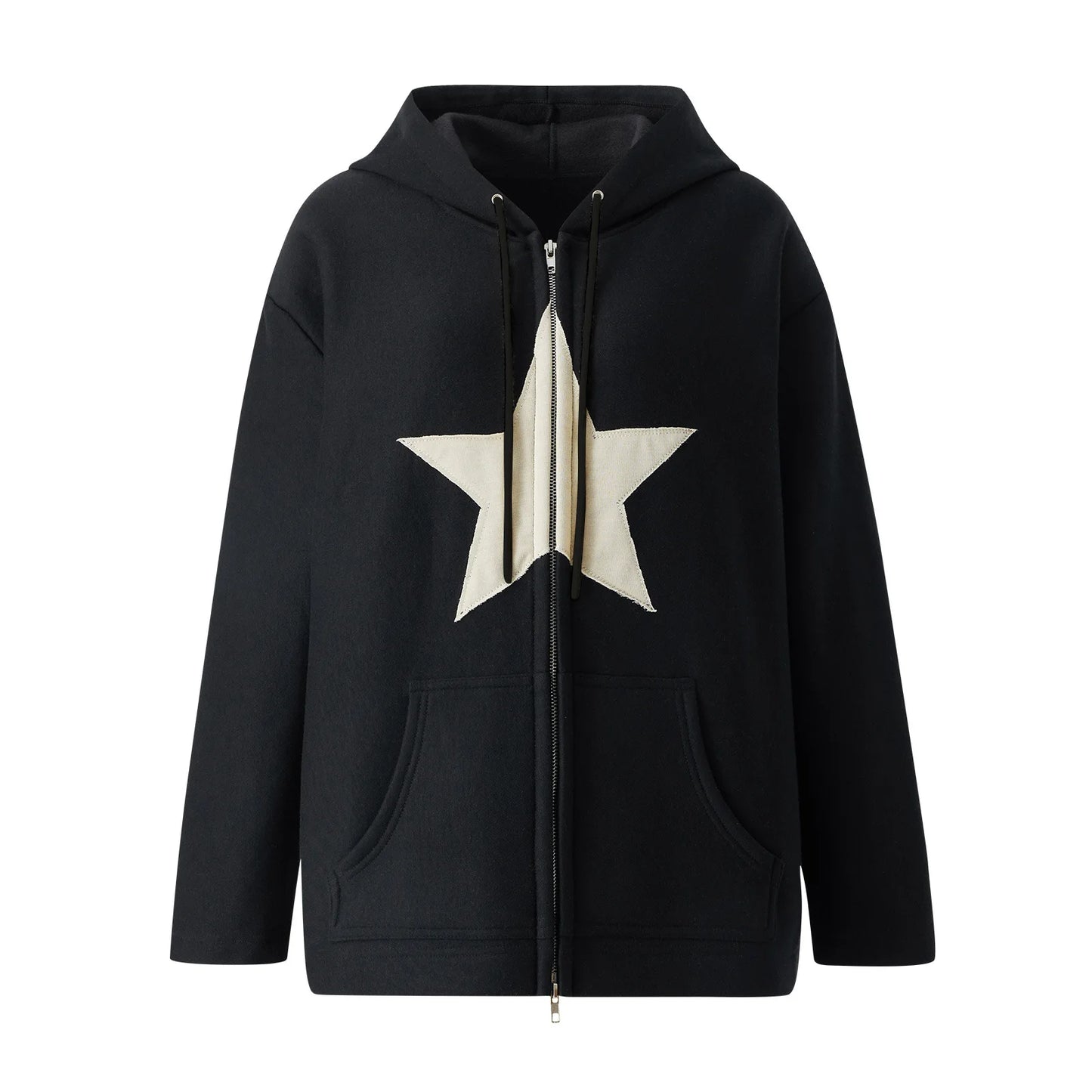 Sweatshirt Men Star Print Long Sleeve Hooded