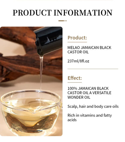 Pure Natural Cold Pressed Castor Oil Promotes Healthy Skin and Hair  Thickens