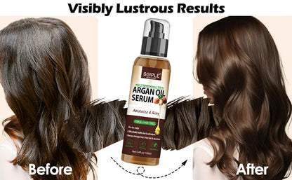 Natural Argan Oil Hair Serum Repair Strengthening Moisturize Shiny Hair