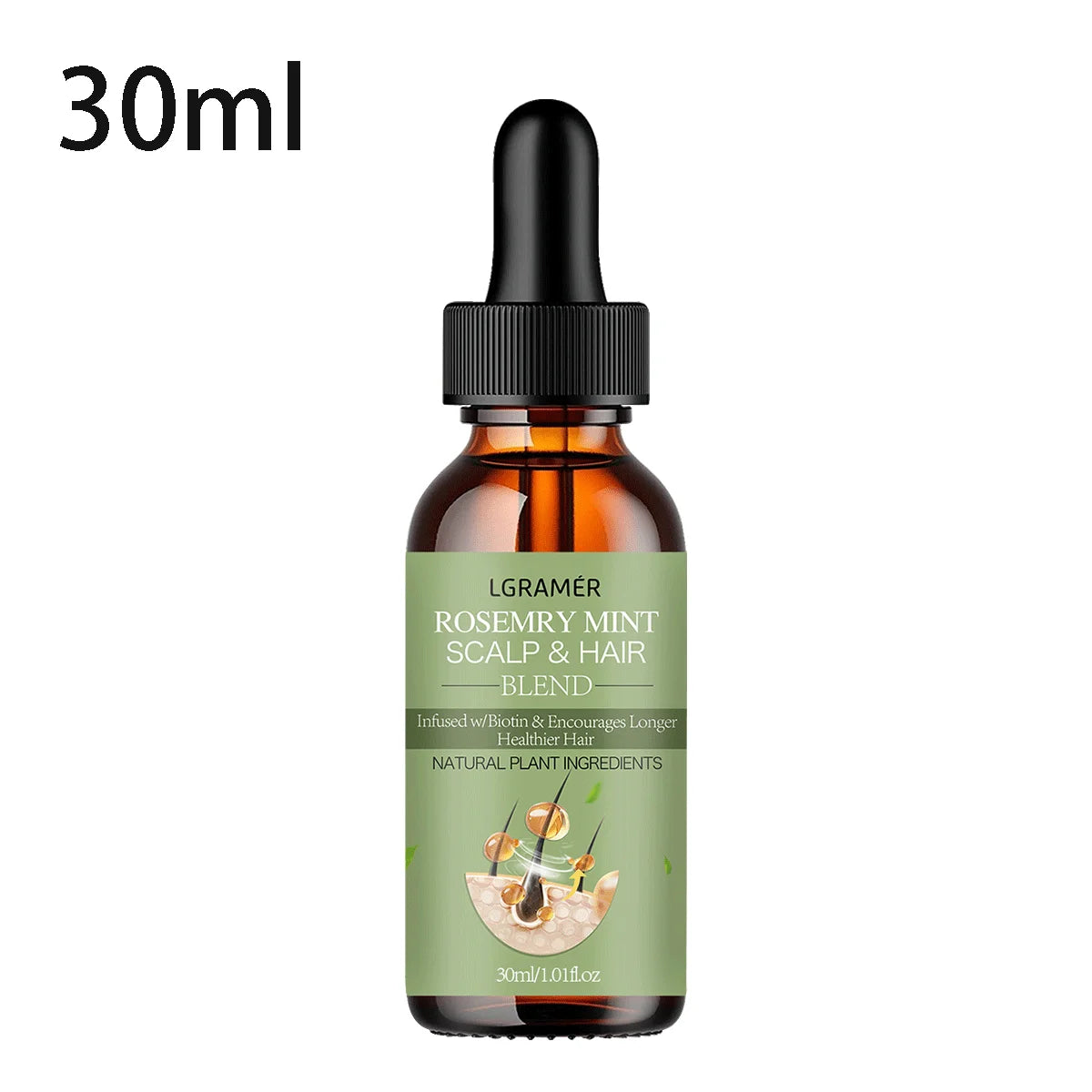 Hair Growth Essential Oil Rosemary Mint Hair Strengthening Oil Nourishing Treatment