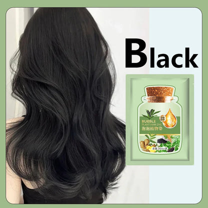 Pure Natural Herbal Hair Dye Shampoo 5 Minutes Change Hair Color