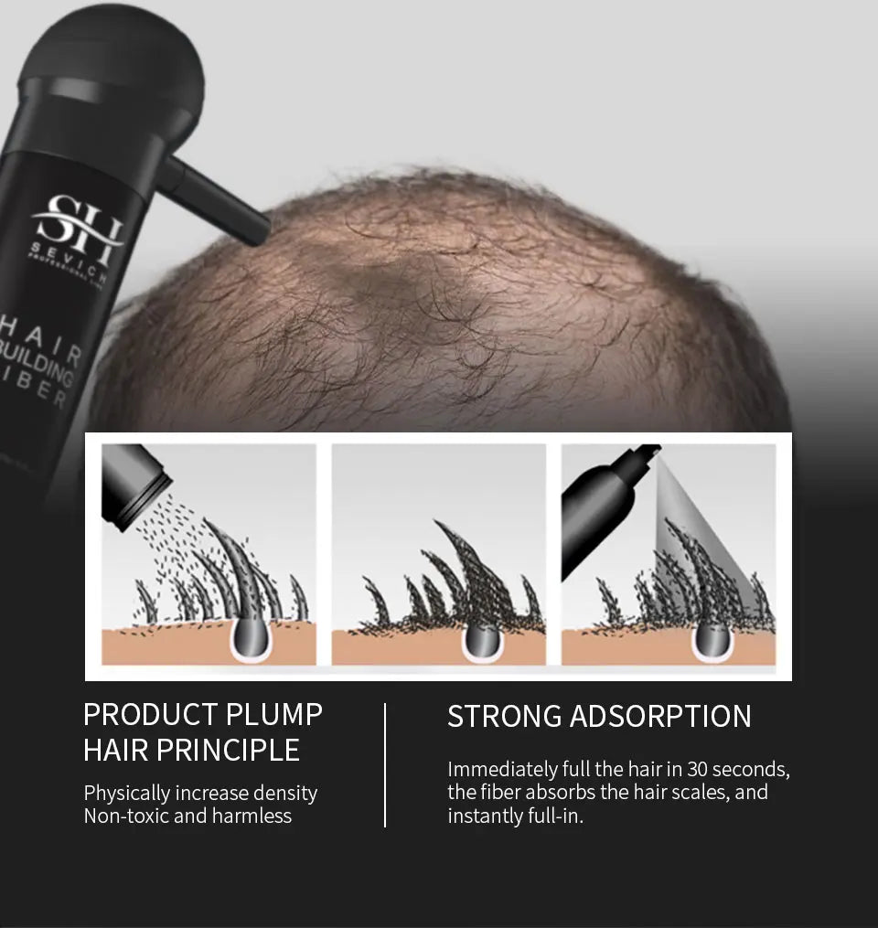 Hair Fibers Set Keratin Hair Building Styling Powder Hair Loss