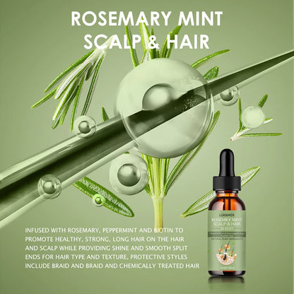 Hair Growth Essential Oil Rosemary Mint Hair Strengthening Oil Nourishing Treatment