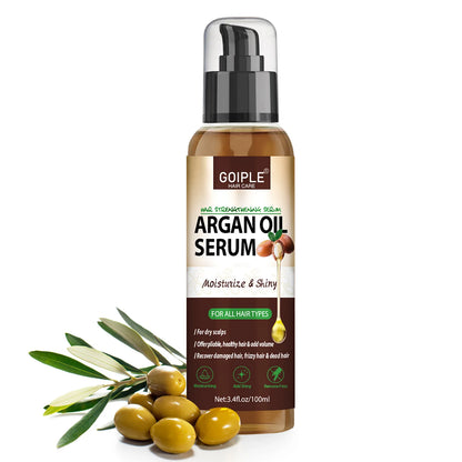 Natural Argan Oil Hair Serum Repair Strengthening Moisturize Shiny Hair