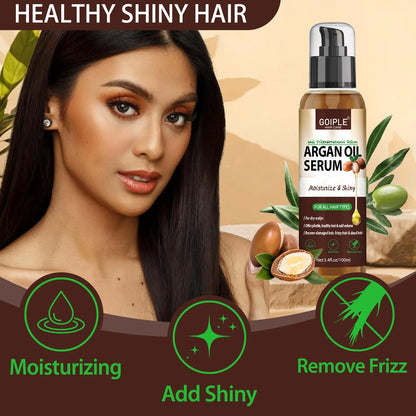 Natural Argan Oil Hair Serum Repair Strengthening Moisturize Shiny Hair