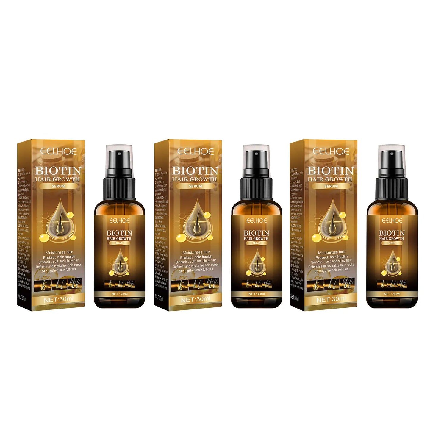 EELHOE Magic Biotin Hair Serum Strengthen Smoothing Deep Nourishing