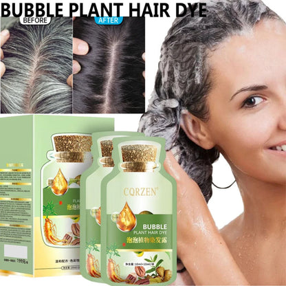 Pure Natural Herbal Hair Dye Shampoo 5 Minutes Change Hair Color