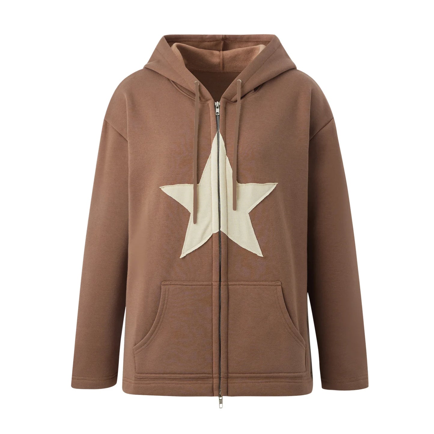 Sweatshirt Men Star Print Long Sleeve Hooded