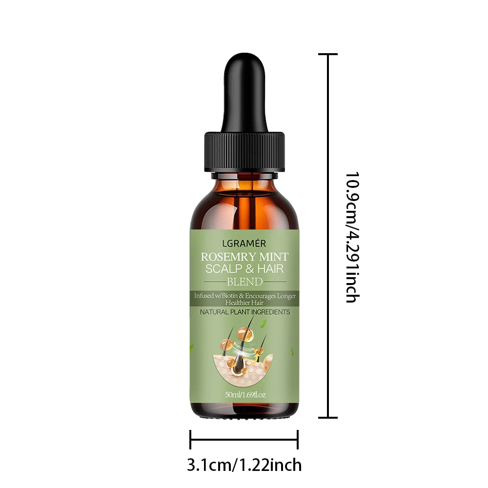 Hair Growth Essential Oil Rosemary Mint Hair Strengthening Oil Nourishing Treatment