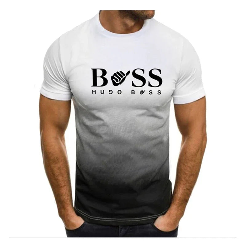 Men Clothing Soft T-Shirt Sports Gym Tees Fashion Sportswear