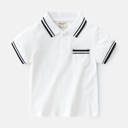 Boys' T-Shirt Summer Polo Shirt