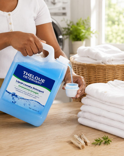 Theloue Detergent – Deep Cleaning Liquid Laundry Detergent | Fresh Scent | Works in All Washing Machines