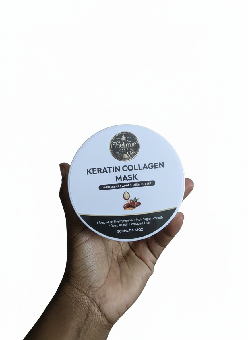 Keratin Collagen Hair Mask – Deep Repair & Strengthening Treatment (500ml)