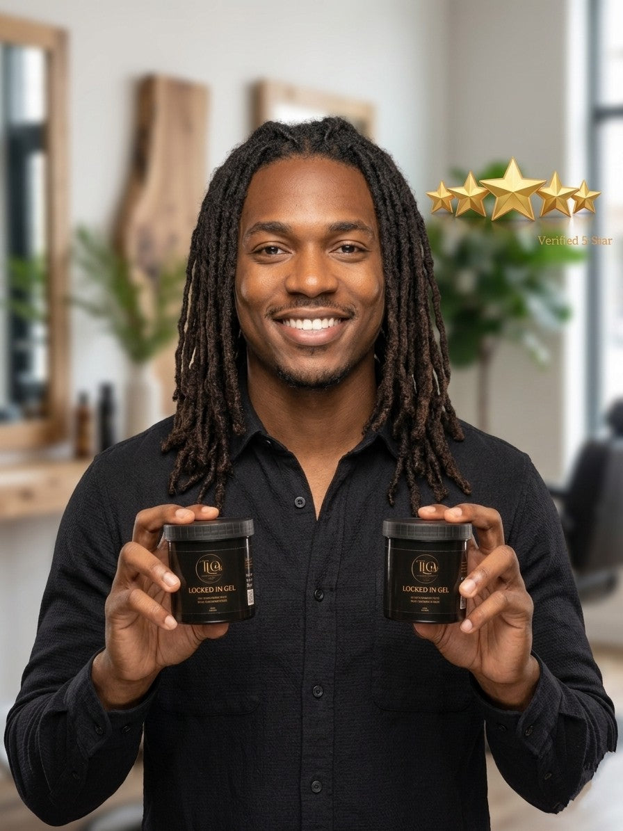 TLO – LOCKED IN GEL
Extra Strong Hold for Locs, Braids & Edges