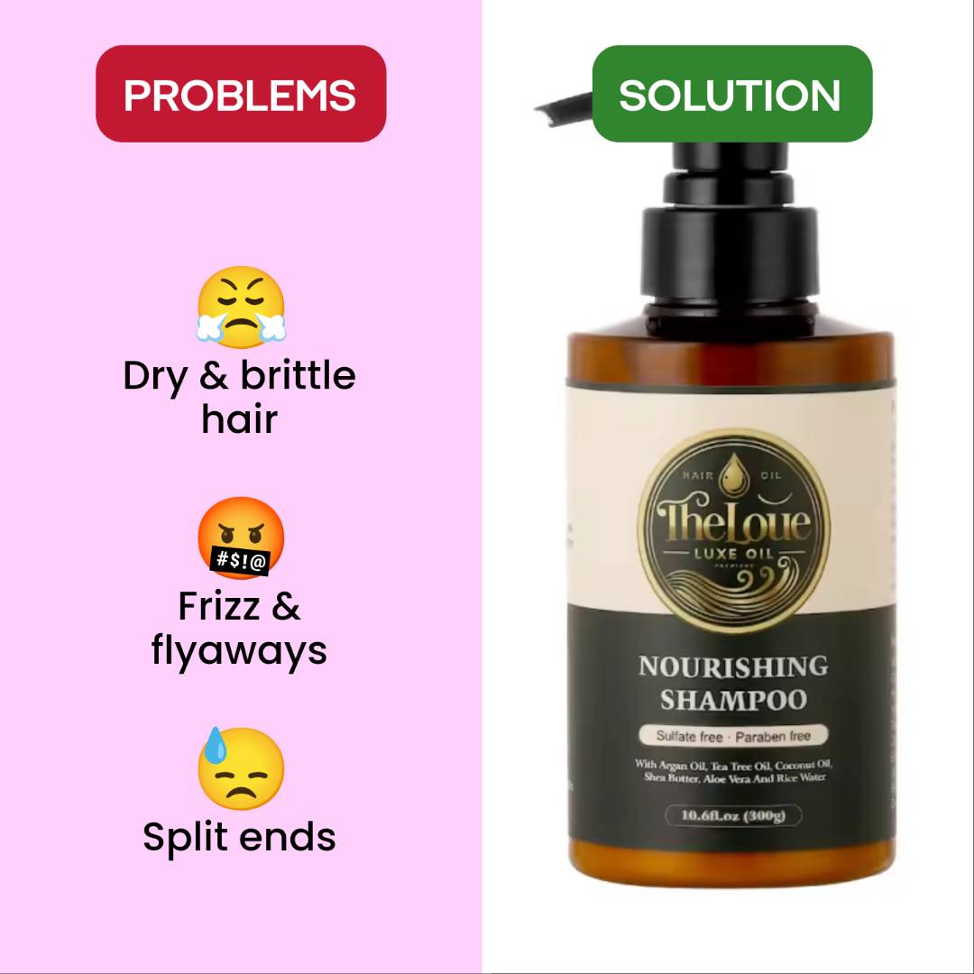 Theloue luxe oil hair care set