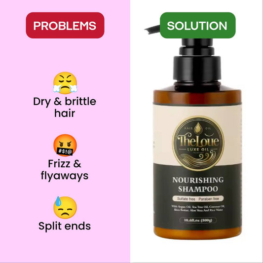Theloue Luxe Oil Handmade Natural Hair Oil 4 oz | Growth, Shine & Scalp Nourishment | Lightweight Botanical Formula