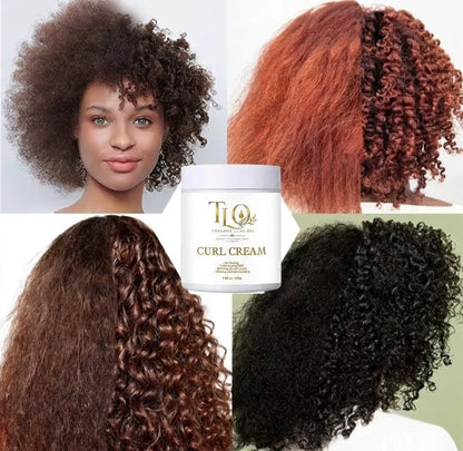 Theloue Luxe Oil Curl Cream – Defines, Moisturizes & Controls Frizz | Long-Lasting Hold | 8.8 oz (250g)