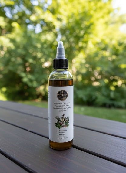 Theloue Luxe Oils – Handmade Natural Hair Treatment Oil (4oz)
Strength • Growth • Shine • Scalp Care