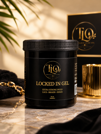 TLO – LOCKED IN GEL
Extra Strong Hold for Locs, Braids & Edges