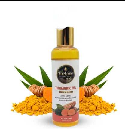Organic Turmeric Repair Oil – Face & Body Glow Oil with Centella Asiatica, Olive Oil & Vitamin E | A