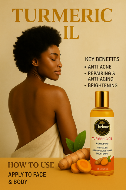 Organic Turmeric Repair Oil – Face & Body Glow Oil with Centella Asiatica, Olive Oil & Vitamin E | A