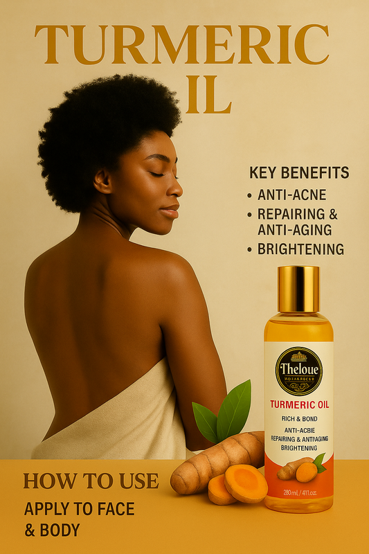 Organic Turmeric Repair Oil – Face & Body Glow Oil with Centella Asiatica, Olive Oil & Vitamin E | A