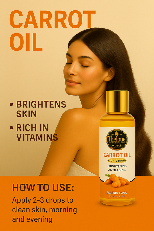 Organic Carrot Glow Oil          Face & Body Brightening Oil with Glutathione, Arbutin & Vitamins A + E | Anti-Aging, Whitening & Moisturi