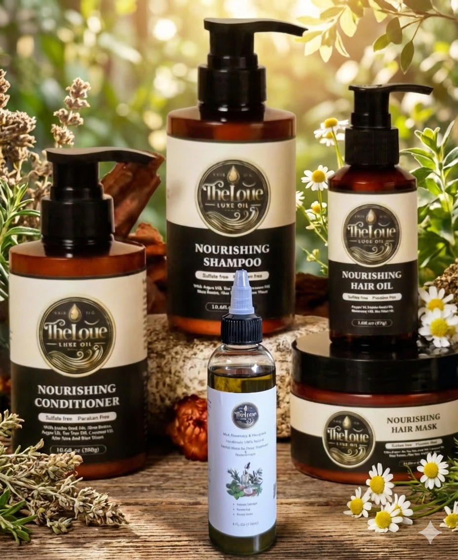Theloue Luxe Oils – Ultimate Nourishing & Repair Hair Care Bundle